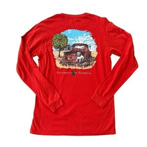 Southern Collegiate Apparel University of Georgia long sleeve shirt cotton sz S